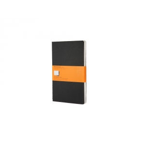 Записная книжка Moleskine Cahier (в линейку, 3 шт.), Large (13х21см), черный