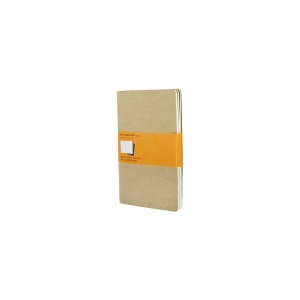 Записная книжка Moleskine Cahier (в линейку, 3 шт.), Large (13х21см), бежевый