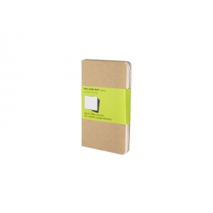 Записная книжка Moleskine Cahier (нелинованный, 3 шт.), Pocket (9х14см), бежевый