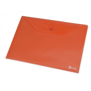 Папка-конверт A4 с кнопкой 0.18 мм, красный
