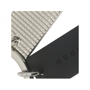 Брелок Grid. Hugo Boss, серебристый/черный