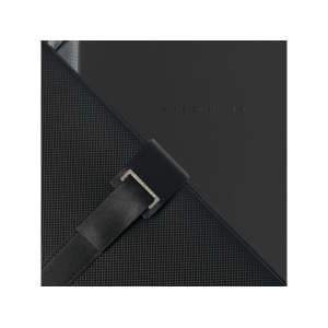 Папка с бумажным блоком А4 Pure Matte. Hugo Boss, черный
