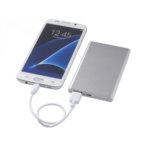 Портативное зарядное устройство Pep 4000 mAh, серебристый