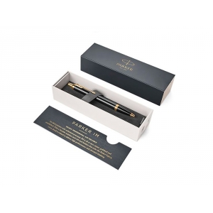 Ручка шариковая Parker IM Core Black GT, черный/золотистый