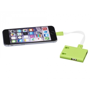 USB Hub и кабели 3-в-1, лайм
