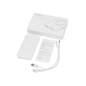 Портативное беспроводное зарядное устройство Impulse, 4000 mAh, белый