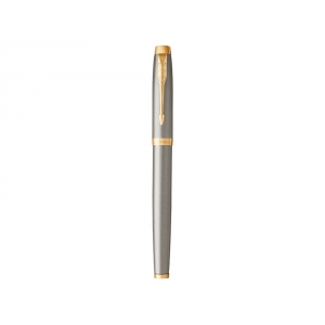 Ручка роллер Parker IM Core Brushed Metal GT, серебристый/золотистый