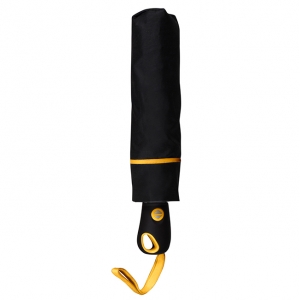 Зонт складной автоматический Уоки с желтой окантовкой