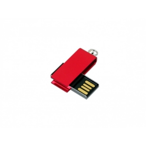 Флешка с мини чипом, минимальный размер, цветной  корпус, 32 Гб, красный