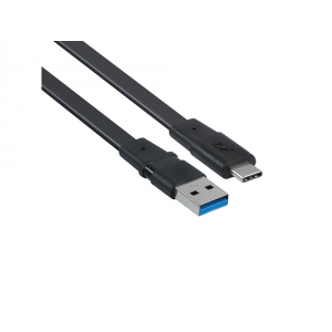 Кабель USB Type C 3.0 – Type A 1.2м BK12, черный