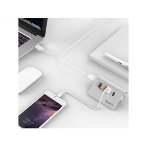 USB-концентратор Orico M3H4 (серебристый)