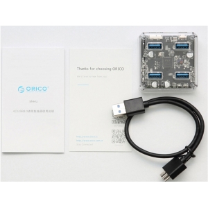 USB-концентратор Orico MH4U-U3 (прозрачный)