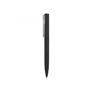 Ручка шариковая пластиковая Bon с покрытием soft touch, черный