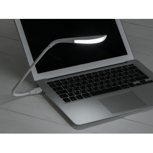 Портативная USB LED лампа Bend, белый