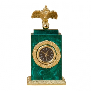 Часы интерьерные Александр (бронза, малахит, позолота)