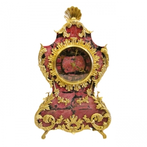 Часы интерьерные Барокко II (бронза, родонит, позолота)