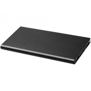Алюминиевое портативное зарядное устройство Plate 8000 мА∙ч, черный