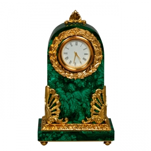 Часы интерьерные Джульетта (бронза, малахит, позолота)