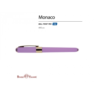 Ручка пластиковая шариковая Monaco, 0,5мм, синие чернила, сиреневый