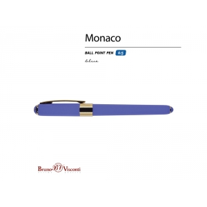 Ручка пластиковая шариковая Monaco, 0,5мм, синие чернила, лиловый