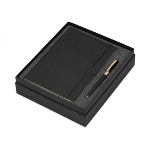 Подарочный набор Bruno Visconti Marseille: ежедневник недатирован А5, ручка шариковая, черный