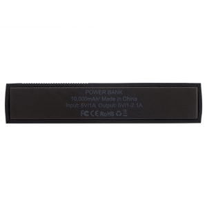 Портативное зарядное устройство Edge Black, 10000 mAh