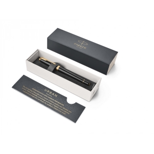 Ручка перьевая Parker Urban Core Muted Black GT, ченый/золотистый