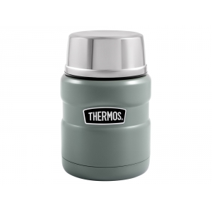 Термос из нерж. стали с ложкой тм THERMOS SK3000-MGR 0,47 L, зеленый