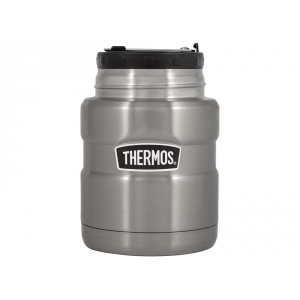 Термос из нерж. стали с ложкой тм THERMOS SK3000-SBK 0,47L, стальной