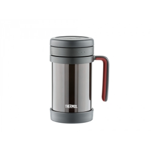 Термос из нерж. стали с ситом тм THERMOS TCMF-501, черный
