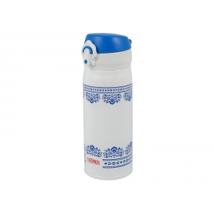 Термос из нерж. стали тм THERMOS JNL-402-BLWH SS V.Insulated Flask,400ml, бело-синий