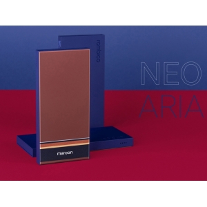Внешний аккумулятор Rombica NEO ARIA Maroon, 10000мАч, Soft-touch, PD, QCharge, Type-C, бордовый/син