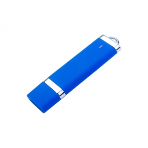 USB-флешка на 16 ГБ с покрытием soft-touch Орландо, синий