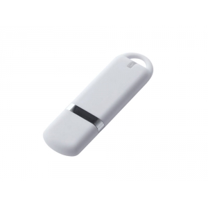 USB-флешка на 64 ГБ с покрытием soft-touch, збелый