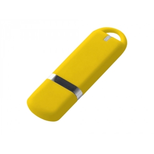 USB-флешка на 8 ГБ с покрытием soft-touch, жёлтый