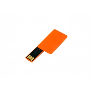 USB-флешка на 8 Гб в виде пластиковой карточки, оранжевый