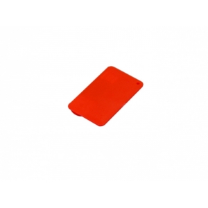 USB-флешка на 32 Гб в виде пластиковой карточки, красный