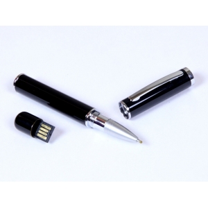 USB-флешка на 32 Гб в виде ручки с мини чипом, черный