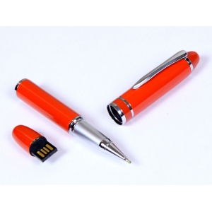 USB-флешка на 64 ГБ в виде ручки с мини чипом, оранжевый
