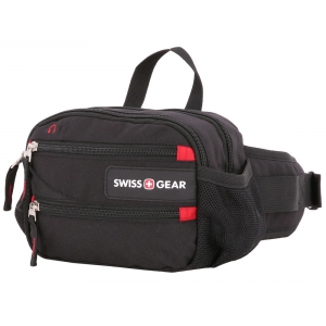 Сумка на пояс SWISSGEAR, полиэстер M2, 23х10х15 см, черный