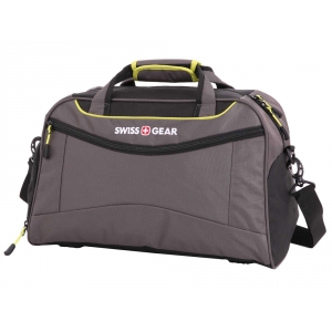 Сумка SWISSGEAR, полиэстер 900D, 48х24x30 см, 35 л, серый/лайм