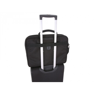 Сумка SWISSGEAR для ноутбука 17, полиэстер 600D/добби, 42х8x30,5 см, 10 л, черный/серый