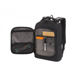Рюкзак SWISSGEAR 15,6, полиэстер 600D, 30 x 13 x 44 см, 17 л, черный
