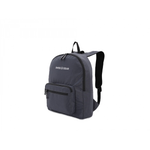 Рюкзак SWISSGEAR складной, полиэстер, 33,5х15,5x40 см, 21 л, серый