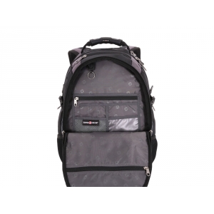 Рюкзак SWISSGEAR, 15'' , полиэстер 900D, 35х23х48 см, 39 л, черный/серый