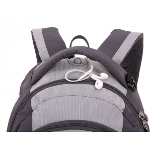 Рюкзак SWISSGEAR, полиэстер, 33х19х45 см, 28 л, серый