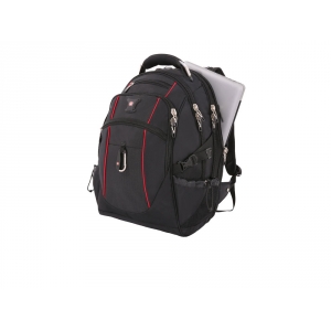 Рюкзак SWISSGEAR, 15, полиэстер 900D/М2 добби, 34x23x48 см, 38 л, черный/красный