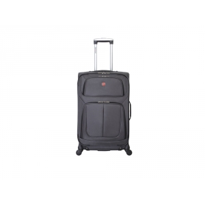 Чемодан SWISSGEAR SION, полиэстер 750x750D добби, 41x26x70 см, 56 л, серый