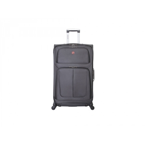 Чемодан SWISSGEAR SION, полиэстер 750x750D добби, 46x27x74 см, 90 л, серый