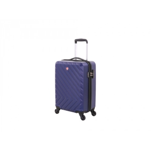 Чемодан SWISSGEAR BROSS, АБС-пластик, 37,5x23x55 см, 39 л, синий